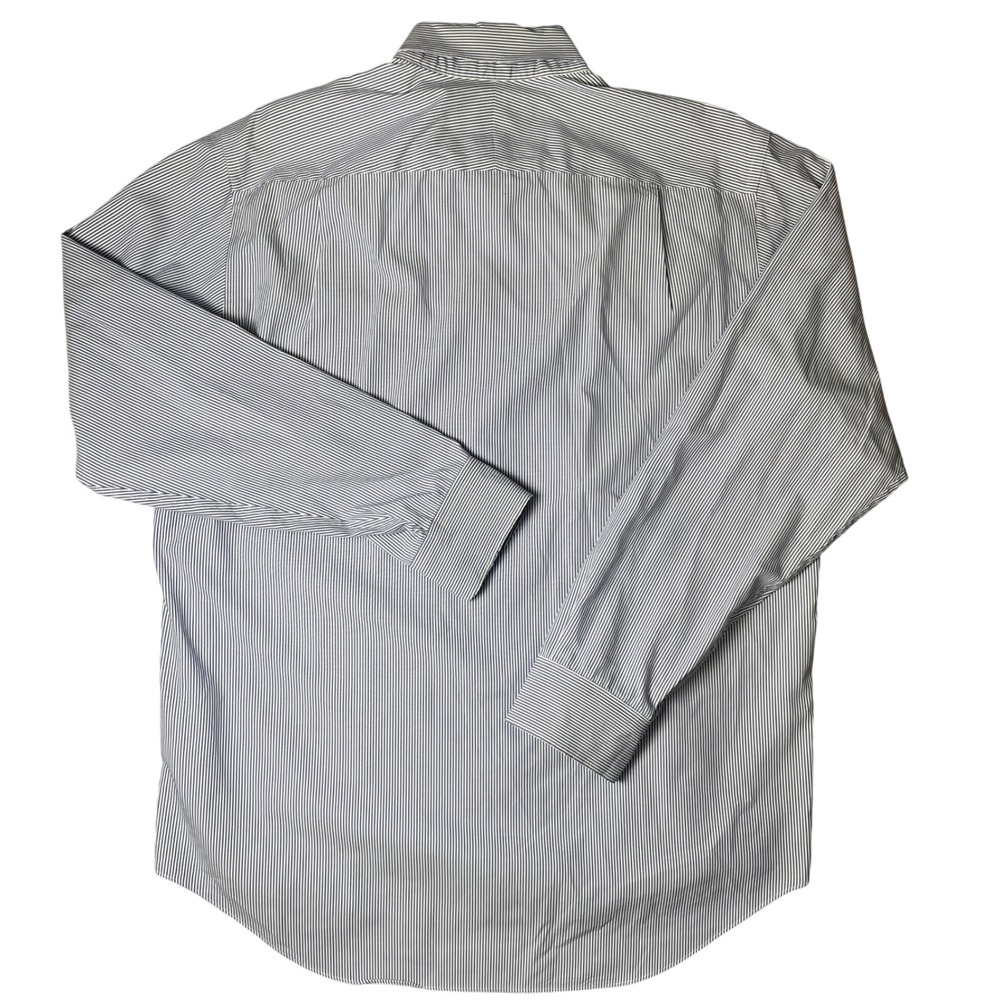 Charles Tyrwhitt Button Down Shirt Mens 17/37 Blue Pinstripe Non Iron Classic - Picture 3 of 6